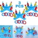thumbnail image 1 of Juego Lanzamiento Bolos PVC Suministros Inflables Ligeros para Fiestas en La Playa () Azul, 1 of 6