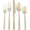 thumbnail image 2 of Gibson Elite Earlston 20 Piece Stainless Steel Flatware Set in Champagne Gold, 2 of 4