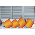 thumbnail image 6 of Ambesonne Ombre Throw Pillow Cover 4 Pack, Tropical Summer Themed, 24", Orange Yellow, 6 of 6