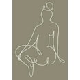 thumbnail image 2 of Uppsala Studio 24x32 White Modern Wood Framed Museum Art Print Titled - Sitting Down 02, 2 of 4