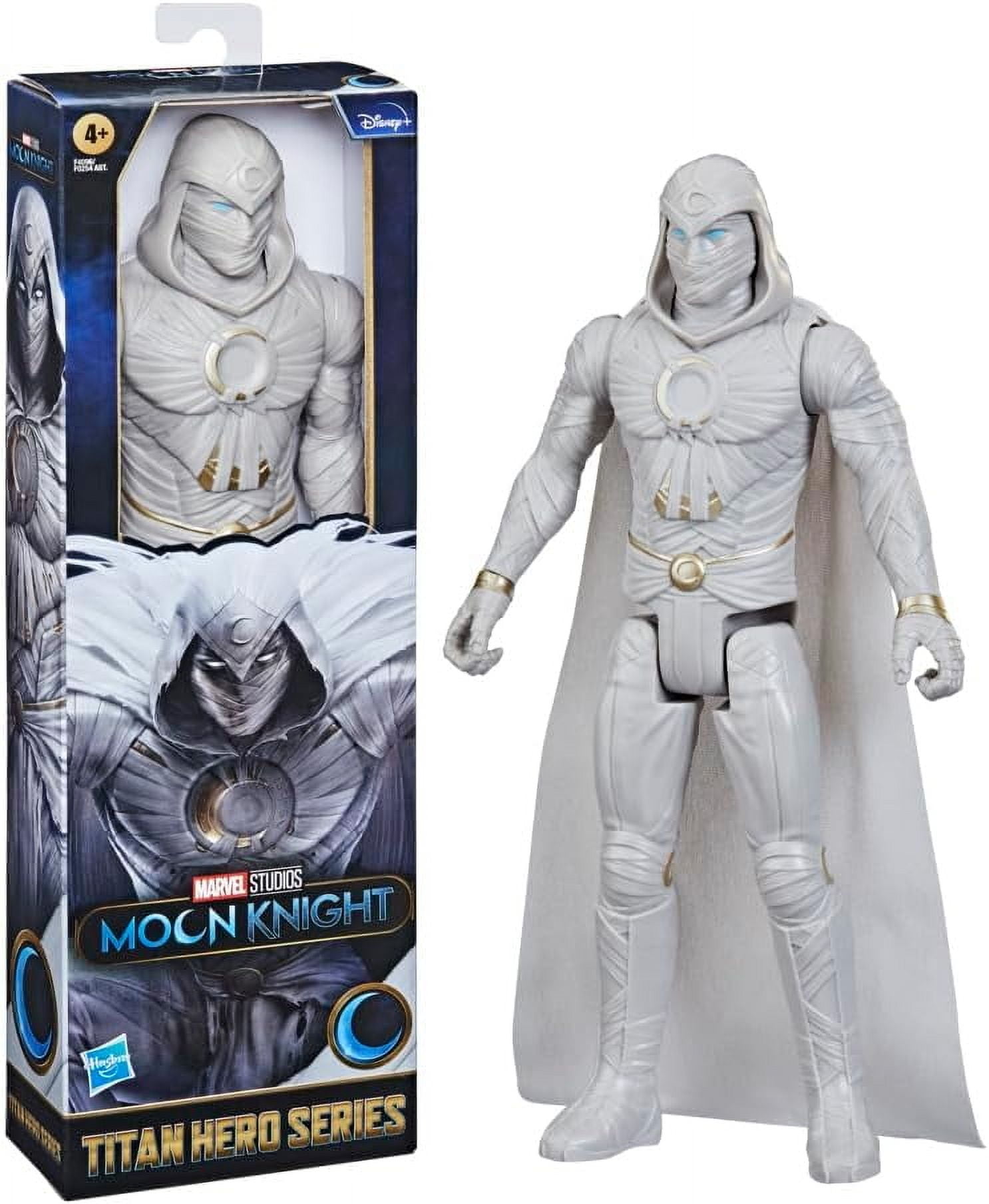 Marvel Studios’ Titan Hero Series Moon Knight Toy, 12-Inch-Scale Action Figure, Toys for Kids Ages 4 and Up