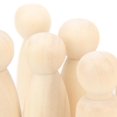 thumbnail image 2 of 20pcs Wooden Pegs 55mm DIY HandMade Small At Unfinished Crafts Doll for Ornaments, 2 of 3