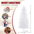 thumbnail image 3 of Gymax 7 FT Artificial Xmas Tree Hinged Christmas Tree w/ 820 Coral-Like Branch Tips, 3 of 10