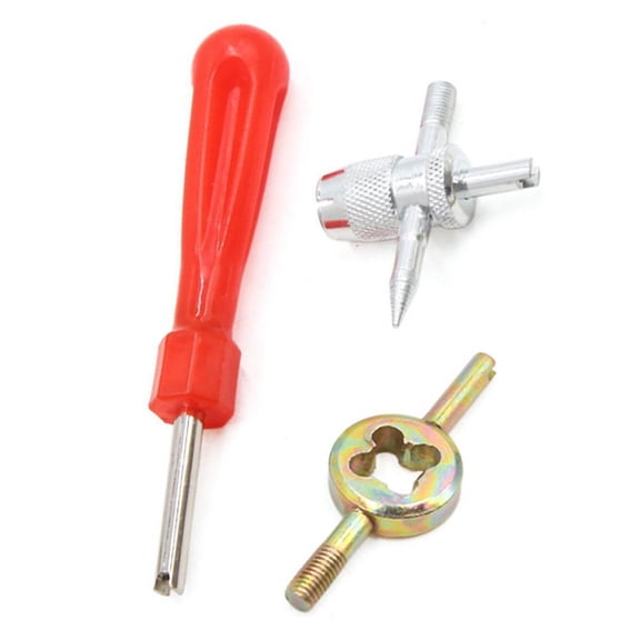 3 in 1 Tire Valve Core Remover Tool Set for Car, Truck and Motorcycle