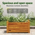 thumbnail image 4 of vidaXL Raised Bed Brown Acacia wood with oil finish Compact Durable, 4 of 11