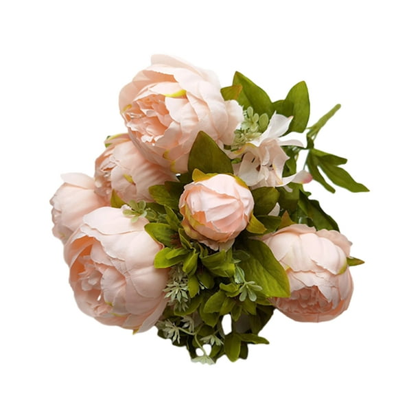 mmirethe Elegant Artificial Peonies Flower Gift For Loved Ones Silk