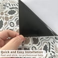 thumbnail image 3 of funlife 14 Strips Stair Riser Stickers Peel and Stick, Self Adhesive Vinyl Stair Risers Staircase Murals Decals Sticker Decor for Steps, 39.37"x7.09", Vintage Geometry, 3 of 8