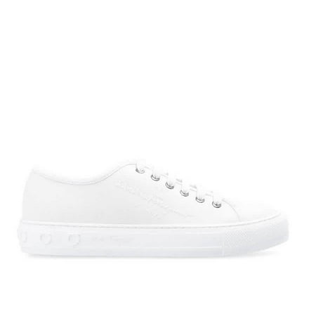 

Salvatore Ferragamo Ladies White Mediterr Low Cut Sneakers Brand Size 7.5