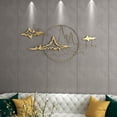 thumbnail image 4 of Metal Mountain Wall Art, Large Mountains Wall Decor, Mountain Rivers Decorative Painting, Suitable for Living Room, Bedroom, Office, Indoor and Outdoor, 4 of 5