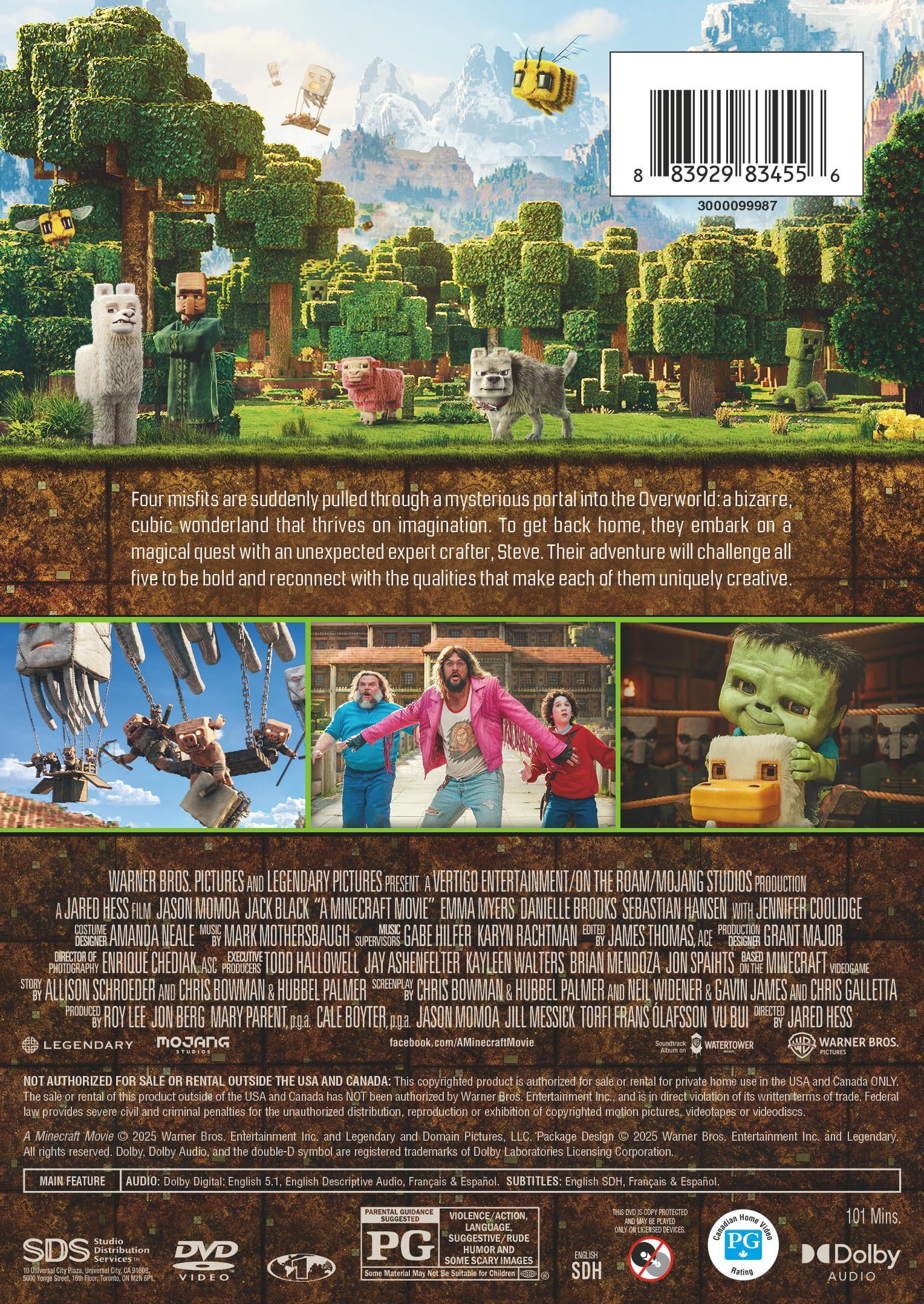 A Minecraft Movie (DVD), Family, Warner Bros.