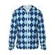 thumbnail image 1 of Fotbe Blue Squares Chaqueta con Protección Solar UPF 50+ para Hombre y Mujer, Camisa con Capucha y Bolsillos-Small, 1 of 7