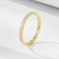 thumbnail image 3 of ShineofDiamond Simple Full eternity Stackable Wedding Band, Full Eternity Bands women band, Wedding Band Gift for her, Anniversary Gifts, 3 of 8