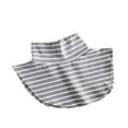 thumbnail image 1 of Hauts à Col Montant pour Femmes à Col Montant Détachable Rayé/uni, à Porter à l'Extérieur Ou en Chandail, Blanc, Taille Unique, 1 of 3