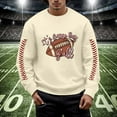 thumbnail image 2 of Chandail en Molleton Mode Homme Rugby Imprimé Col Rond Chaud Confortable Hiver Automne Décontracté Chandail, 2 of 4