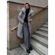 thumbnail image 3 of Parka larga y holgada de algodón con cinturón, Abrigo acolchado de manga larga con cuello de pie, cálido e informal, novedad de invierno, 2024, 3 of 5