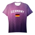 thumbnail image 4 of T Shirts For Women Womens Tops Summer Round Neck German Flag Printed Loose Casual Top, 4 of 4