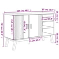 thumbnail image 2 of vidaXL Sideboard OLDEN Brown 44.9"x16.9"x28.9" Solid Wood Pine, 2 of 10