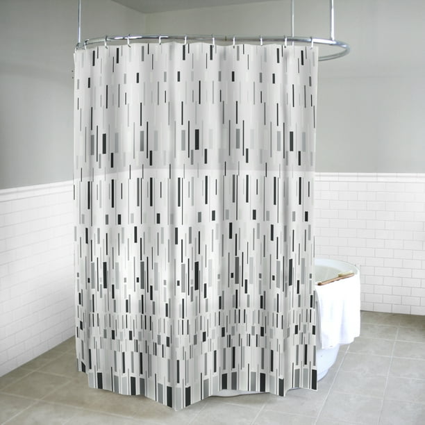 Splash Home Bars Peva Shower Curtain, 72 X 70 Shower Curtain