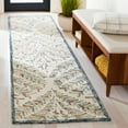 thumbnail image 2 of SAFAVIEH Capri Proinsias Leaves Wool Runner Rug, Ivory/Green, 2'3" x 5', 2 of 8
