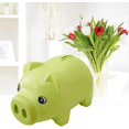 thumbnail image 3 of Plastic Piggy Bank Coin Piggy Bank Cash Collection Savings Box Pig Toy (green), 3 of 5