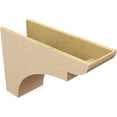 thumbnail image 5 of 10"W x 30"D x 20"H Classic Yorktown Rough Cedar Woodgrain TimberThane Corbel, Primed Tan, 5 of 6
