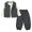 j-531Dark Gray176, variant on HAYIMI Toddler Girls Long Sleeve Bodysuit Vest Jogger Pants Three Piece Outfit Sets Cozy Clothes Sets
