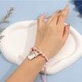 thumbnail image 5 of Yungqi-pulsera de gato con dibujos de animales para niñas y mujeres, regalo de amistad, colgante de flor esmaltada, correa, pulseras de cuerda, joyería, 5 of 5