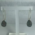 thumbnail image 6 of Interchangeable 3 piece Teardrop Druzy Quartz Dangle Earrings with 10kt yellow gold post, 6 of 9