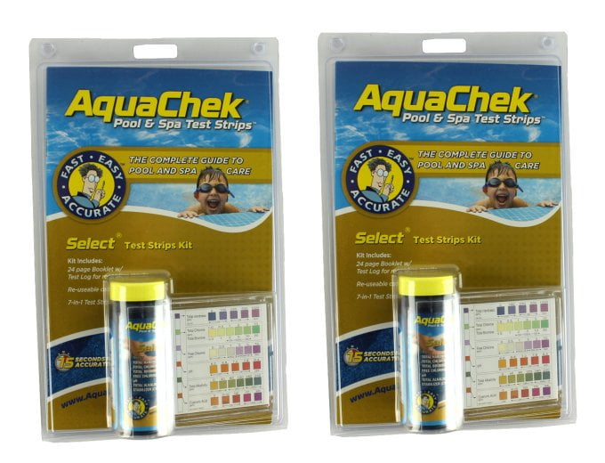 2) New Aquachek Select 541604 Swimming Pool Spa 7 in 1 Test Strips ...