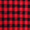 thumbnail image 4 of BalsaCircle Black Red Patriotic Veterans Day 90" Round Tablecloth Gingham Checkered Polyester Washable 4th of July Linen, 4 of 7