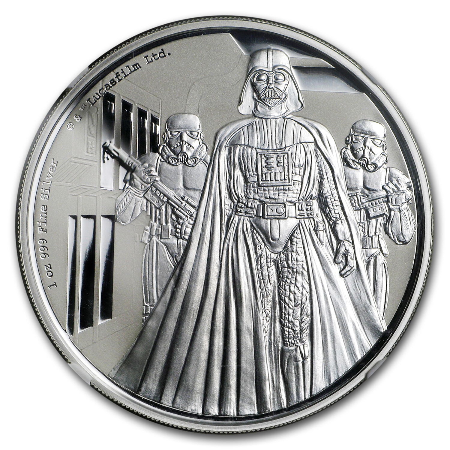 2016 Niue 1 oz Silver $2 Star Wars Darth Vader PF-70 NGC (FR