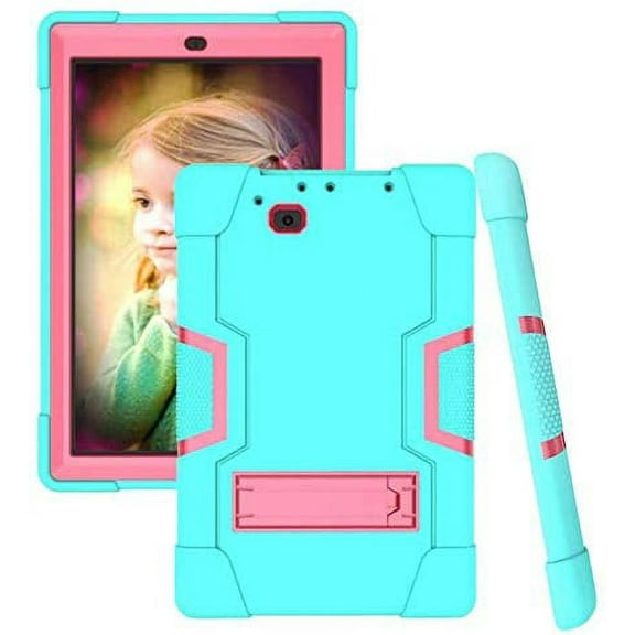 Mignova For RCA 10 Viking Pro 10.1"(RCt6a03w13) /Atlas Pro 10.1 Case,Heavy-Duty Drop-Proof and Shock-Resistant Rugged Hybrid(with Built-in Stand)Case(Green/Pink)