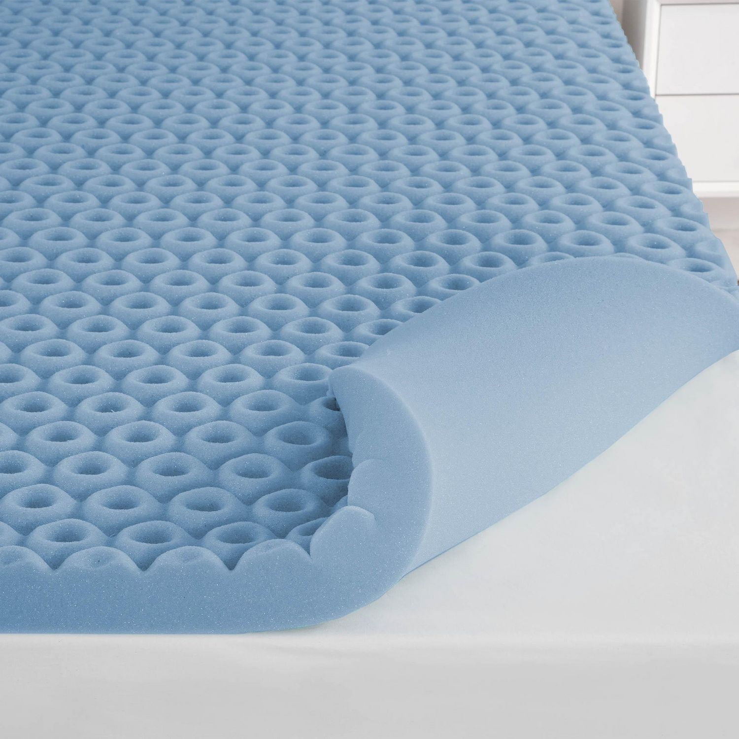 Dream Serenity® 2-Inch Memory Foam AcuRelief Zoned Memory Foam Mattress Topper, Twin, Double, Queen, King