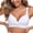 White, variant on Women's V Neck Twisted Push UP Ruched Bikini Top