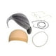 thumbnail image 2 of Conjunto de 5 piezas para disfraz de anciana: gorro, collar de perlas sintéticas y gafas. Negro Gris Recto, 2 of 8