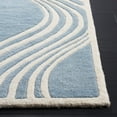 thumbnail image 3 of SAFAVIEH Chatham Shaelyn Geometric Wool Area Rug, Blue/Ivory, 4' x 6', 3 of 11