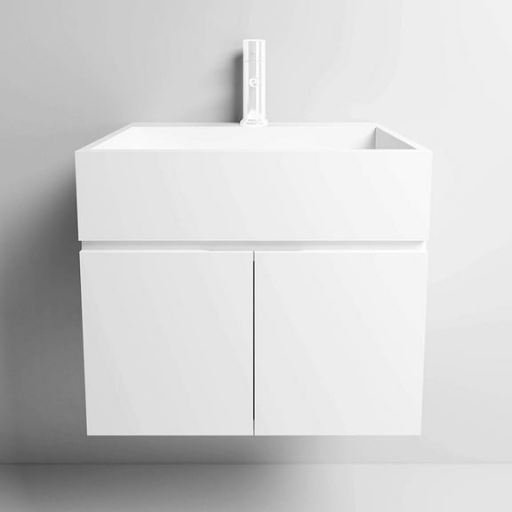 Dyconn Faucet VCS6013 24" Solid Surface Bathroom Vanity Cabinet with Sink/Basin