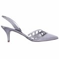thumbnail image 3 of Womens Adrianna Papell Haven Pointed Toe Slingback Dress Pumps - Silver, 3 of 6