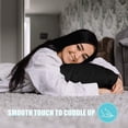 thumbnail image 3 of Hannah Linen Microfiber King Size Pillowcases - Soft and Breathable Pillow Covers - (Black - Pack of 2), 3 of 6