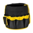 thumbnail image 1 of Organizador de herramientas tipo cubo impermeable, bolsa multibolsillos de gran capacidad para herramientas de trabajo. Negro Amarillo, 1 of 8