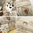 thumbnail image 3 of OOKWE Student Cute Backpack Harajuku Japanese Multi-Pocket School Bag with Pendant, 3 of 19