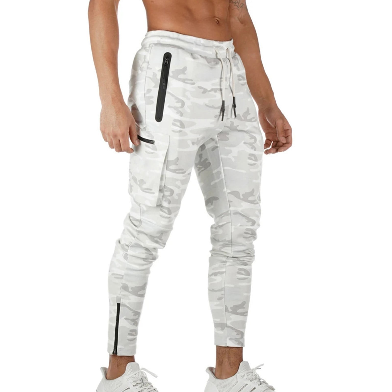 Men Sports - Men's Jogging Pocket Design Gym Pants, Men's Fitness  Multi-Pocket Jogging Sweatpants - M / CK1-Camouflage