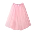 thumbnail image 6 of Mgmyaa Girls Solid Color Mesh Tutu Skirt Elastic Waist Dance Dressy Midi Skirt for Kids Ages 4-14, 6 of 8