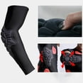 thumbnail image 4 of Elastic Elbow Support Compression Padded Brace Arm Sleeve Protection M Black Compression Sleeve Padd, 4 of 4