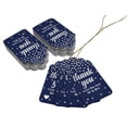 thumbnail image 3 of Inkdotpot Pack Of 100 Real Silver Foil Paper Tags ThankYou From The New Wedding Favor Hang Tags, 3 of 6