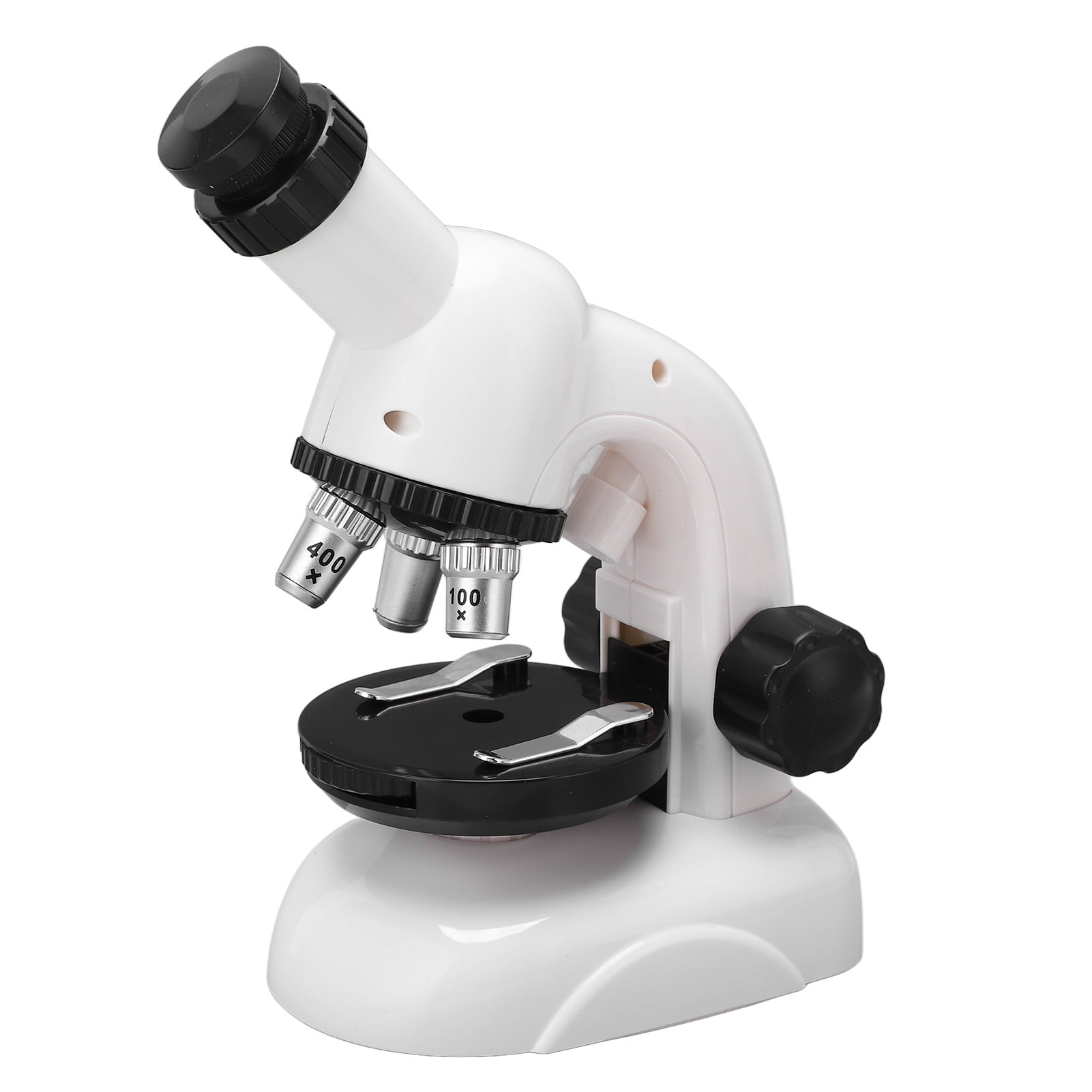 VGEBY Microscope Enfants 1200X LED avec Diapositives Jouet Educatif Science (Blanc