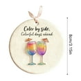 thumbnail image 3 of WEGFTDUOP Wine Glass Themed Christmas Ornament Christmas Tree Pendant Holiday Decoration, 3 of 5