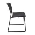 thumbnail image 5 of Regency 66x24 Mobile Adjustable Classroom Table- Mahogany & 2 Zeng Stack Chairs- Black, 5 of 8