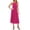 Pink, variant on Sngxgn Women Sleeveless Deep V Neck Loose Plain Long Maxi Casual Dress(Black,XXL)