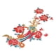 thumbnail image 2 of Parche de bordado de flores, parche de flores, aplique de tela con flores de fénix, parche de bordado para coser, optimizado para la excelencia, 2 of 12